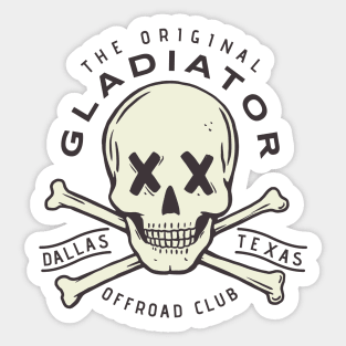 Original Gladiator Offroad Club Apparel Sticker